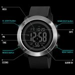 SKMEI 1426 Multifunktionale Outdoor-Mode, nachtleuchtende, wasserdichte, weiße Maschinen-Gummiring-Digitaluhr, White Machine Rubber Ring, 1426 White Machine Rubber Ring – Bild 6