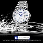 SKMEI 9069 Multifunktionale Outdoor-Mode-Business-wasserdichte Quarz-Armbanduhr mit silbernem Gehäuse – Bild 7