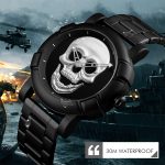 SKMEI 9178 Totenkopf-Muster, multifunktionale Outdoor-Herrenmode, wasserdichte Quarz-Armbanduhr – Bild 6
