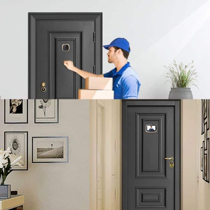 SF550 4,3-Zoll-Bildschirm, 1,0 MP, sicherer digitaler Türspion mit 12 polyphonen Musikstücken, unterstützt PIR-Bewegungserkennung und Infrarot-Nachtsicht sowie 145 Grad Weitwinkel und TF-Karte – Bild 5