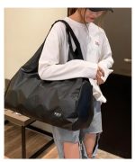 Weiche Nylon-Stoff-Schulter-Sport-Gymnastik-Yoga-Handtasche – Bild 4