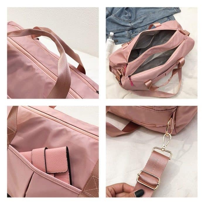 Weiche Nylon-Stoff-Schulter-Sport-Gymnastik-Yoga-Handtasche – Bild 11