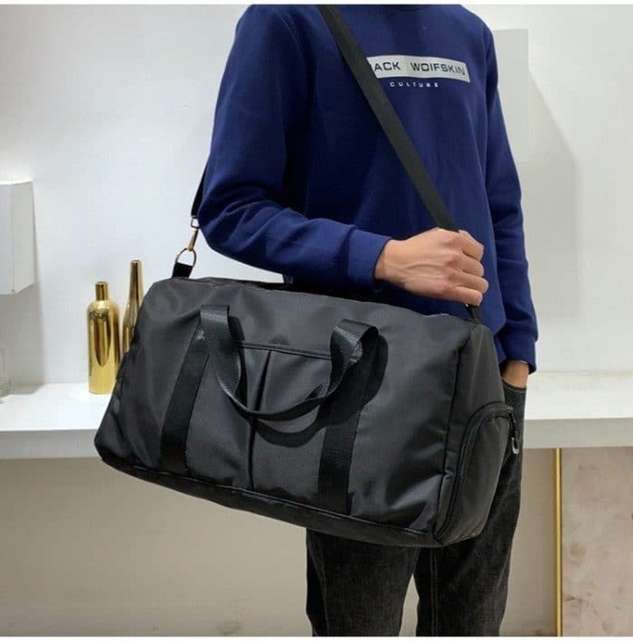 Weiche Nylon-Stoff-Schulter-Sport-Gymnastik-Yoga-Handtasche – Bild 4