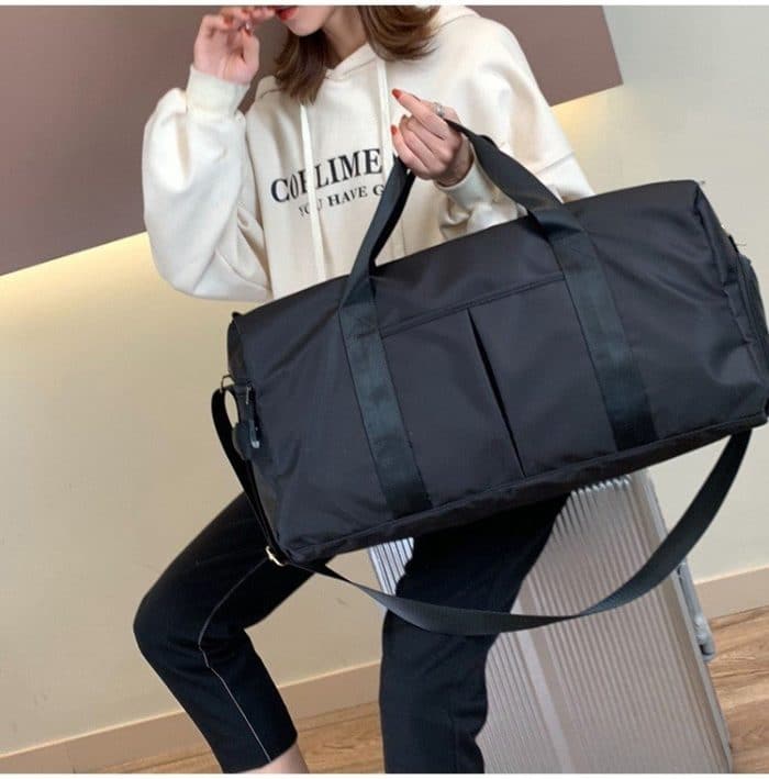 Weiche Nylon-Stoff-Schulter-Sport-Gymnastik-Yoga-Handtasche – Bild 6