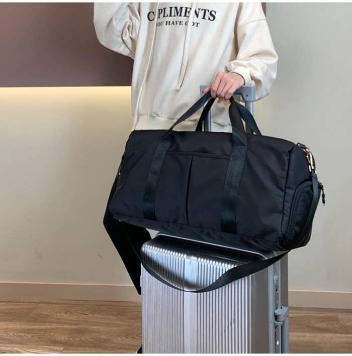 Weiche Nylon-Stoff-Schulter-Sport-Gymnastik-Yoga-Handtasche – Bild 7