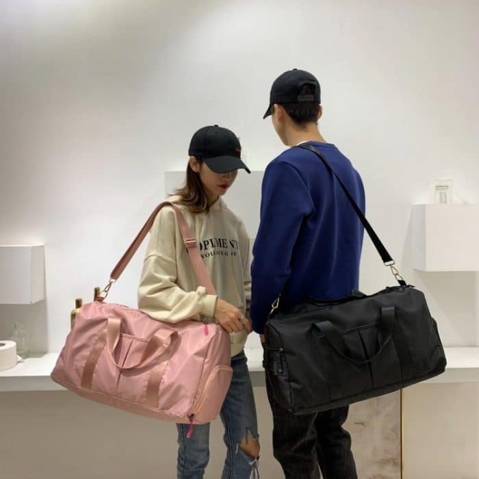 Weiche Nylon-Stoff-Schulter-Sport-Gymnastik-Yoga-Handtasche – Bild 8