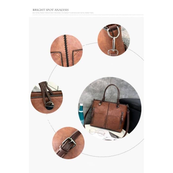 Modische, lässige PU-Umhängetasche, Damenhandtasche, Umhängetasche – Bild 7