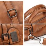 Mode Lässig Retro Öl PU Schulter Tasche Damen Handtasche Messenger Tasche – Bild 9