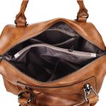 Mode Lässig Retro Öl PU Schulter Tasche Damen Handtasche Messenger Tasche – Bild 10