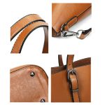 Lässige PU-Umhängetasche, Damenhandtasche, Umhängetasche – Bild 6