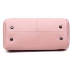 3-in-1-lässige PU-Umhängetasche, Damenhandtasche, Umhängetasche mit Bärenquaste – Bild 7