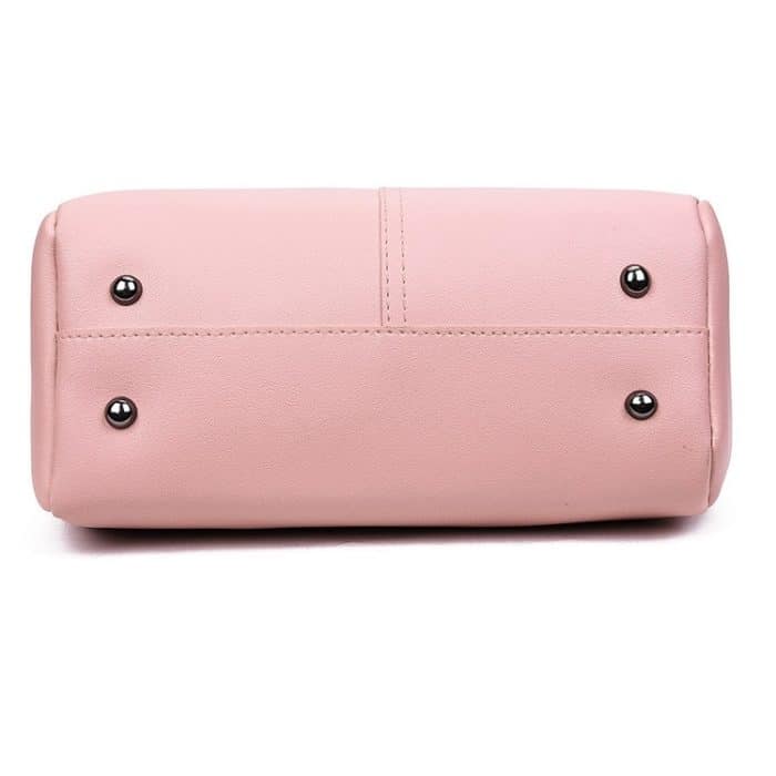 3-in-1-lässige PU-Umhängetasche, Damenhandtasche, Umhängetasche mit Bärenquaste – Bild 7