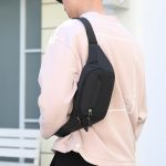 Reine Farbe Multifunktionstaschen Wasserdichte Brusttasche Taille Sporttasche – Bild 3