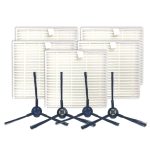 XI283 2 Paar I258-Seitenbürsten + 5 PCS I206-Filter für ILIFE V8S
