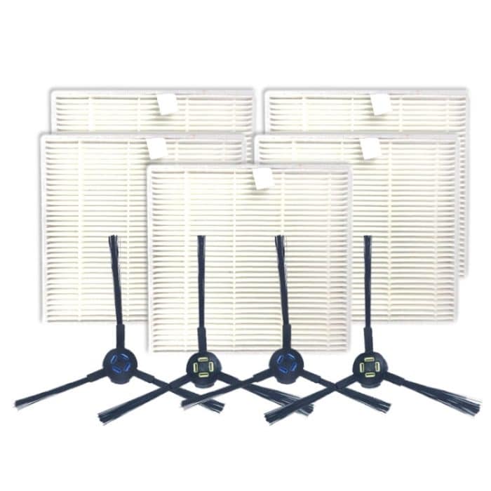 XI283 2 Paar I258-Seitenbürsten + 5 PCS I206-Filter für ILIFE V8S – Bild 1