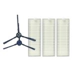 XI285 1 Paar I258-Seitenbürsten + 3 PCS I206-Filter für ILIFE X800 / A7 / A9 / X787 / X785
