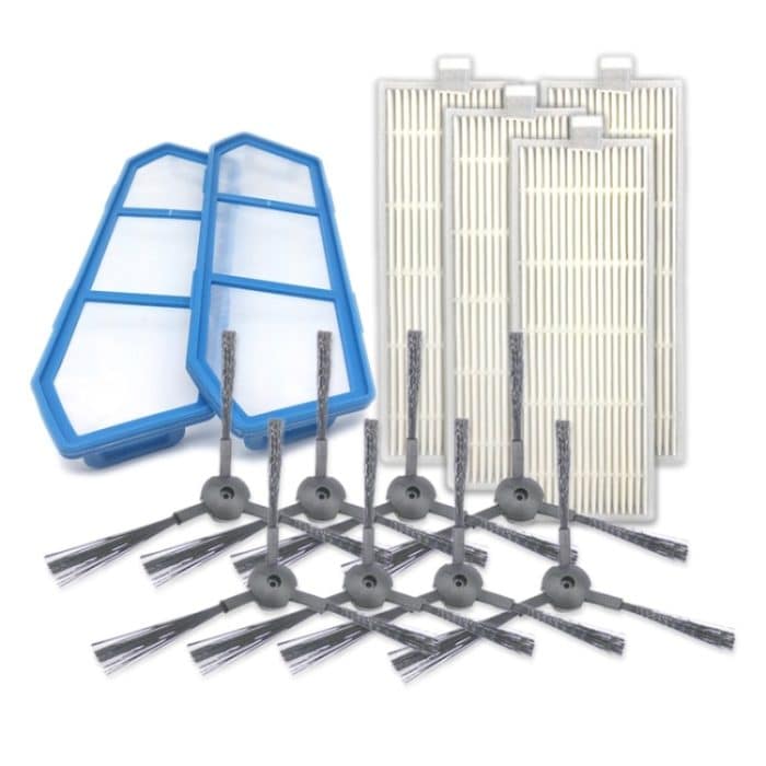 XI223 4 Paare K614 Seitenbürste + 2 Stück I205 Anfangseffektfilter + 4 stücke Filter I207 Kits für ILIFE A4 / A4S / A6 – Bild 8