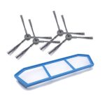 XI219 2 Paar K614 Seitenbürsten + I205 Initial Effect Filter für ILIFE A4 / A4S / A6