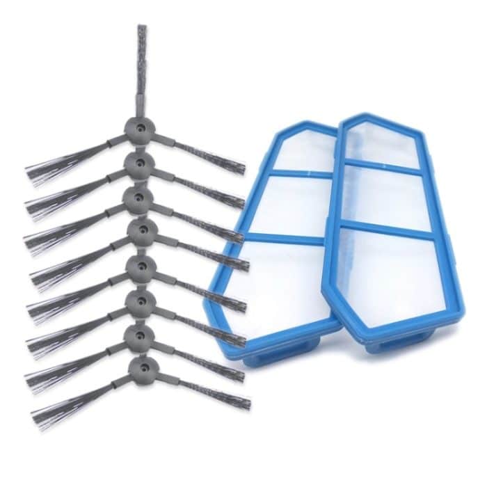 ZY18015978.jpg XI220 4 Paar K614 Seitenbürsten + I205 Initial Effect Filter für ILIFE A4 / A4S / A6 – Bild 1