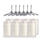 XI243 3 Paar K614 Seitenbürsten + 8 PCS I208 Filter Set für ILIFE V5S Pro / V50 / V5S
