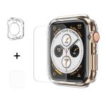 ENKAY Hat-Prince 2 in 1 TPU Halbverkleidete Schutzhülle + 3D-Vollbild-PET-HD-Displayschutz für gebogene Wärmebiegung für Apple Watch Series 4 40 mm
