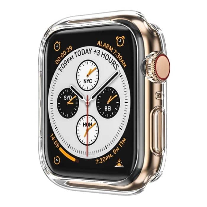 ENKAY Hat-Prince 2 in 1 TPU Halbverkleidete Schutzhülle + 3D-Vollbild-PET-HD-Displayschutz für gebogene Wärmebiegung für Apple Watch Series 4 40 mm – Bild 2