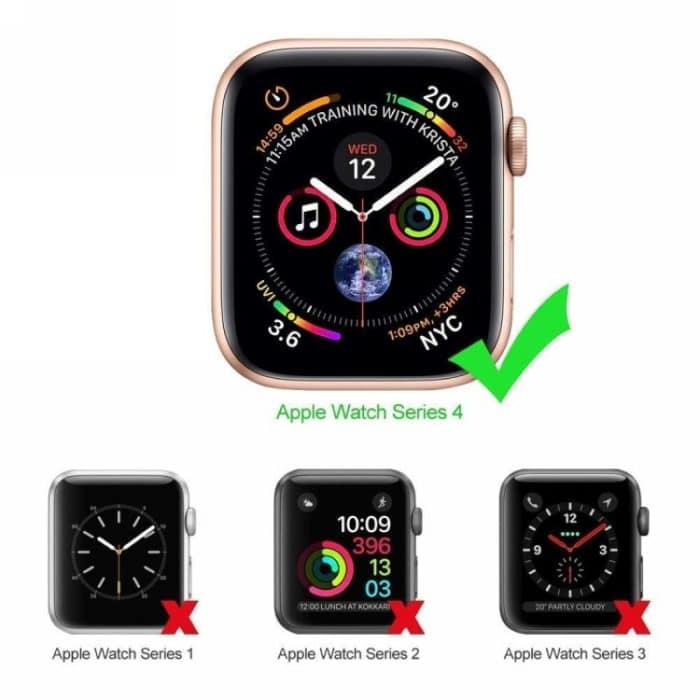 ENKAY Hat-Prince 2 in 1 TPU Halbbeschichtete Schutzhülle + 3D-Vollbild-PET-HD-Displayschutzfolie für gebogene Wärme für Apple Watch Series 4 44 mm – Bild 8