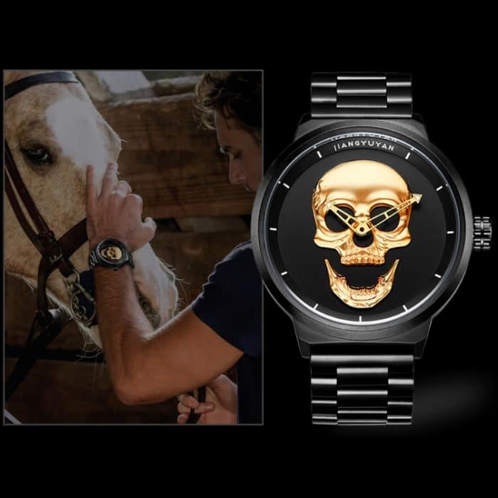 JIANGYUYAN 1739 Herren-Quarz-Armbanduhr, modisch und lässig, mit Edelstahlband – Bild 6