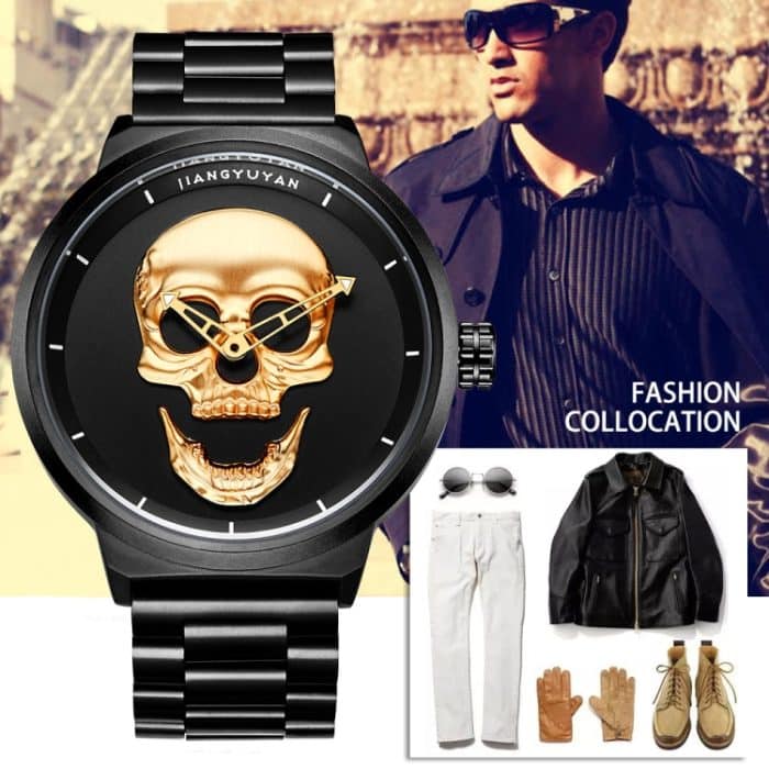 JIANGYUYAN 1739 Herren-Quarz-Armbanduhr, modisch und lässig, mit Edelstahlband – Bild 9