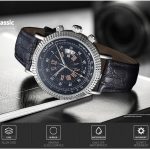 406 YAZOLE Herrenmode Business Lederband Quarz-Armbanduhr (Braun + Weiß) – Bild 11