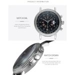 406 YAZOLE Herrenmode Business Lederband Quarz-Armbanduhr (Braun + Weiß) – Bild 8