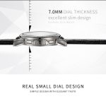 419 YAZOLE Herren-Armbanduhr, modisch, Business-Lederband, Quarz-Armbanduhr (schwarz) – Bild 3