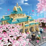 SEMBO 601079 Puzzle Assembled Toy Small Particle Building Blocks der Cherry Blossom Series