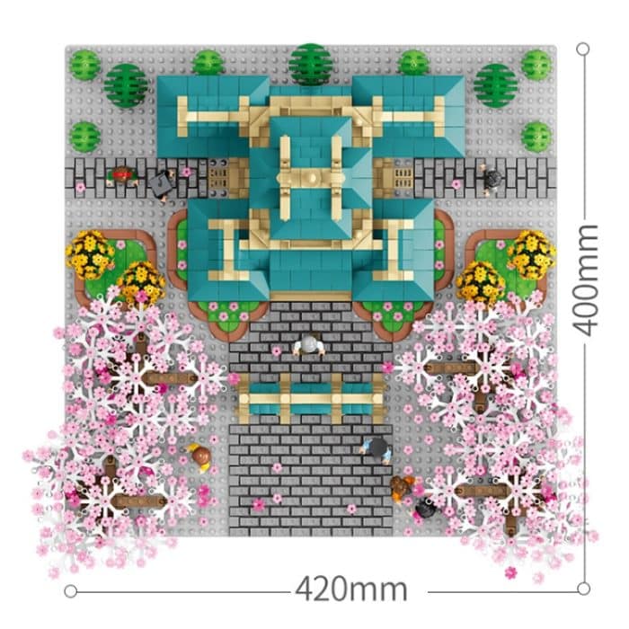 SEMBO 601079 Puzzle Assembled Toy Small Particle Building Blocks der Cherry Blossom Series – Bild 2