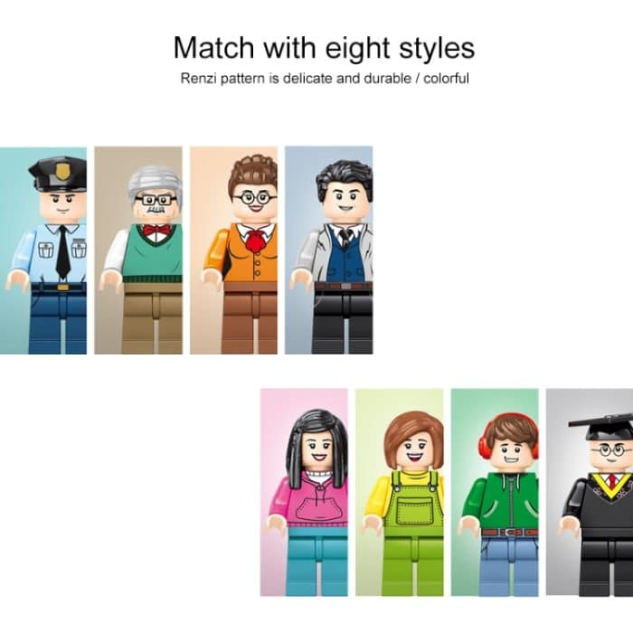 SEMBO 601079 Puzzle Assembled Toy Small Particle Building Blocks der Cherry Blossom Series – Bild 4