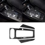 3 PCS Car Carbon Fiber Gear Panel Dekoraufkleber für Audi A3, mit Motorstartknopfdekoration