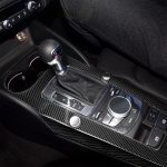 3 PCS Car Carbon Fiber Gear Panel Dekoraufkleber für Audi A3, mit Motorstartknopfdekoration – Bild 5