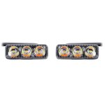 2 PCS DC 12V 6W 400 LM 6000K Tri Circular Car DRL & Blinker (weißes Licht + gelbes Licht), Kabellänge: 50 cm – Bild 2