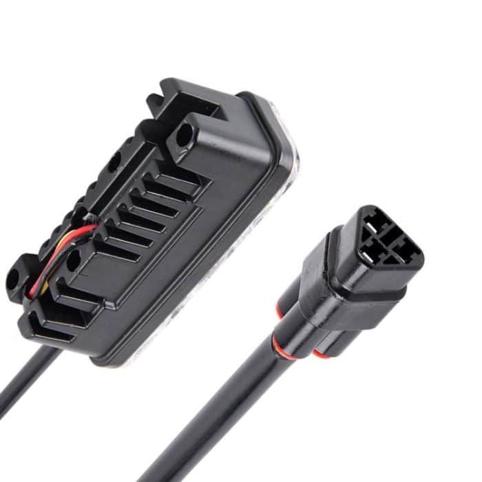 2 PCS DC 12V 6W 400 LM 6000K Tri Circular Car DRL & Blinker (weißes Licht + gelbes Licht), Kabellänge: 50 cm – Bild 3