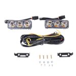 2 PCS DC 12V 6W 400 LM 6000K Tri Circular Car DRL & Blinker (weißes Licht + gelbes Licht), Kabellänge: 50 cm – Bild 4