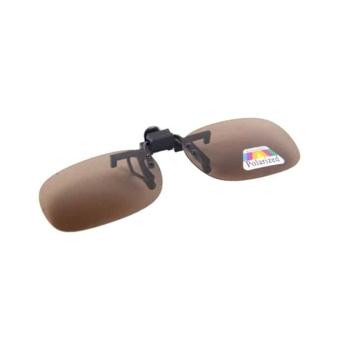 Polarisierte Clip-on Flip Up Kunststoff Clip Sonnenbrille Gläser Gläser Unzerbrechlich Fahren Angeln Outdoor Sport – Bild 4