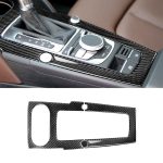 Auto Carbon Fiber Gear Position Panel Dekorativer Aufkleber für Audi 2014-2017 A3, Linksantrieb
