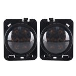 2 Stück 8W DC 12V CAR SUV REFIT LED Rad Augenbraue Signal für Jeep Wrangler JK 07-17, Spezifikation: Stoßmontage mit Blende