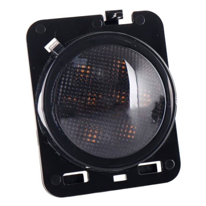 2 Stück 8W DC 12V CAR SUV REFIT LED Rad Augenbraue Signal für Jeep Wrangler JK 07-17, Spezifikation: Stoßmontage mit Blende – Bild 2