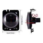 2 Stück 8W DC 12V CAR SUV REFIT LED Rad Augenbraue Signal für Jeep Wrangler JK 07-17, Spezifikation: Stoßmontage mit Blende – Bild 6