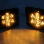 2 Stück 8W DC 12V CAR SUV REFIT LED Rad Augenbraue Signal für Jeep Wrangler JK 07-17, Spezifikation: Stoßmontage mit Blende – Bild 7