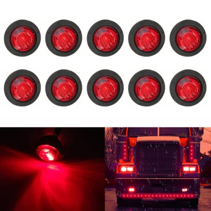 10 Stück MK-009 3/4 Zoll Auto/LKW 3 LEDs Seitenmarkierungs-Anzeigeleuchten Glühlampe, MK-009(Red Light), MK-009(Blue Light), MK-009(Green Light), MK-009(White Light), MK-009(Yellow Light) – Bild 1