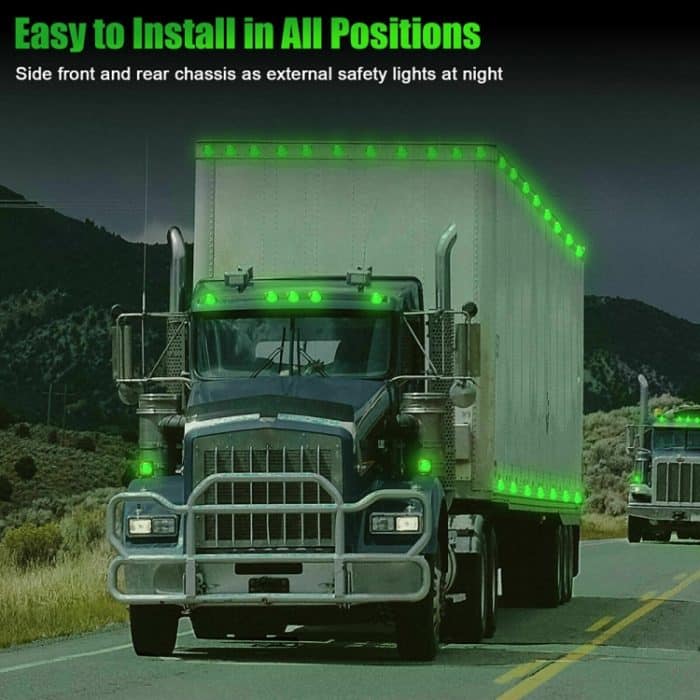 10 Stück MK-009 3/4 Zoll Auto/LKW 3 LEDs Seitenmarkierungs-Anzeigeleuchten Glühlampe, MK-009(Red Light), MK-009(Blue Light), MK-009(Green Light), MK-009(White Light), MK-009(Yellow Light) – Bild 6