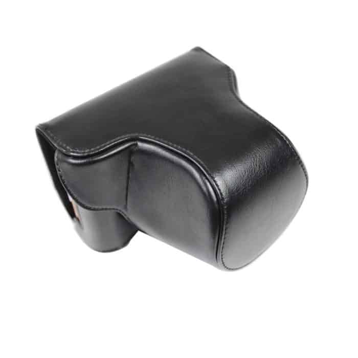 PU-Leder-Kamera-Ganzkörpertasche mit Riemen für FUJIFILM X-A7 / X-A20 (15-55-mm-Objektiv), For FUJI X-A7 – Bild 1