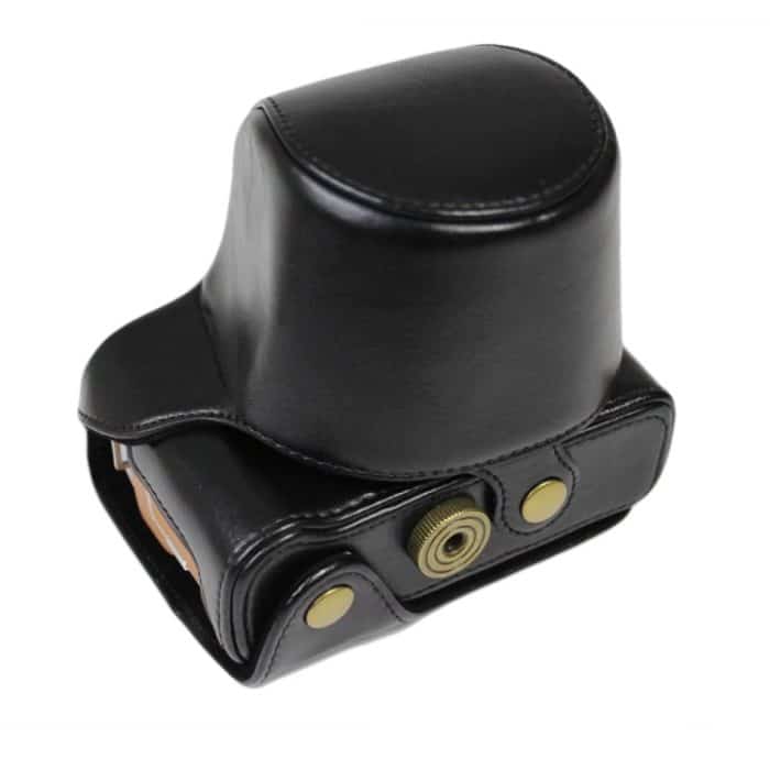 PU-Leder-Kamera-Ganzkörpertasche mit Riemen für FUJIFILM X-A7 / X-A20 (15-55-mm-Objektiv), For FUJI X-A7 – Bild 3